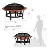Nature Spring Nature Spring 30-Inch Fire Pit with Grilling Grate 480823CYJ